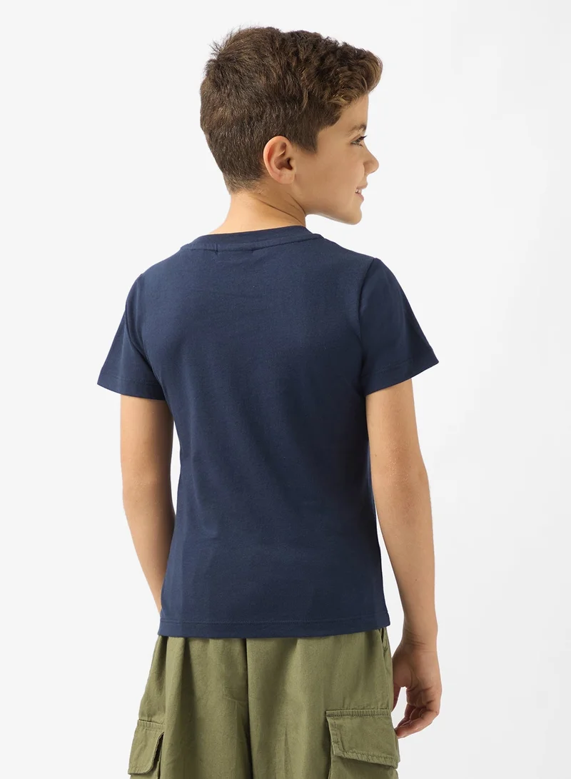 LACOSTE Kids Logo Crew Neck T-Shirt